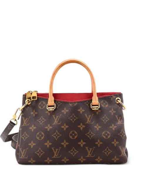 Louis Vuitton Pre-Owned Pallas Tote Monogram Canvas with Leather BB shoulder bag Brown MRNJ5Z4EV437EBAP