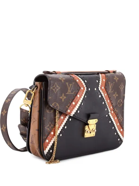 Louis Vuitton Pre-Owned Pochette Metis Limited Edition Brogue Reverse Monogram Canvas and Leather crossbody bag Brown 8QMG707G6A11WTNS