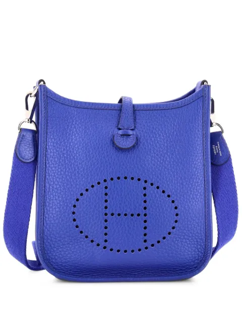 Hermès Pre-Owned Evelyne Bag Gen III Clemence TPM crossbody bag Blue 88CC7WCWD1BPADQ8