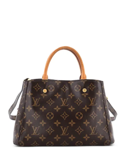 Louis Vuitton Pre-Owned Montaigne Handbag Monogram Canvas BB satchel Brown 5L6T99XLZ7E56P6X
