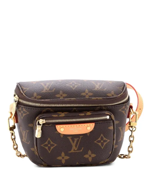 Louis Vuitton Pre-Owned Bum Bag Monogram Canvas Mini belt bag Brown 2573UA957V5G3TK9