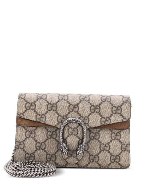 Gucci Pre-Owned Dionysus Bag GG Coated Canvas Super Mini crossbody bag Brown MYPKZWVPWBBDS1FV