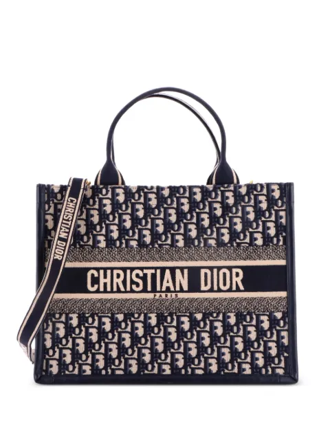 Christian Dior Pre-Owned Book with Strap Oblique Canvas Medium tote bag Blue KOXSMM6V6ZMXURIV
