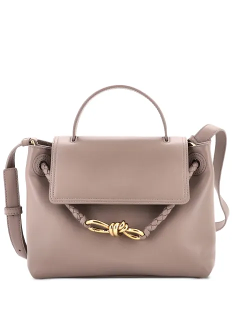 Bottega Veneta Pre-Owned Ciao Ciao Top Handle Bag Leather with Intrecciato Detail Small satchel Grey 7CJ4SVP66GDBE0N9