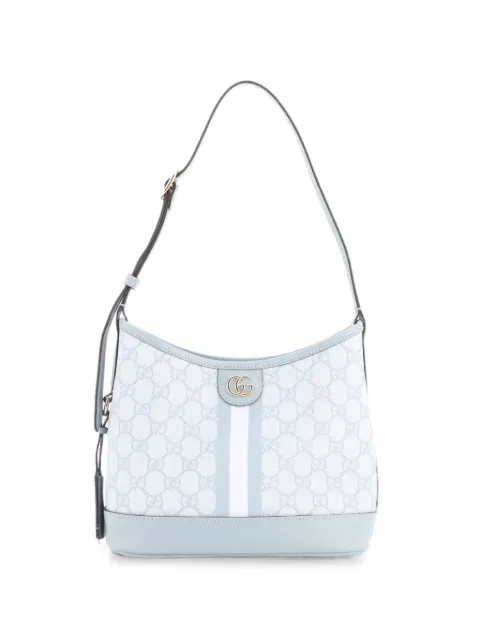 Gucci Pre-Owned Ophidia Open Bucket Bag GG Coated Canvas with Leather Small shoulder bag Blue 79FYBAF0TFCU86V0