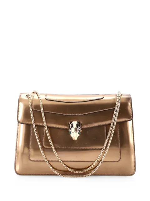 Bvlgari Pre-Owned Serpenti Forever Patent Medium shoulder bag Gold GRCKBT6T5OCHY6SH