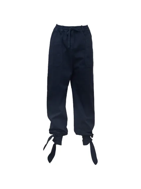 Nº21 tie-fastening drawstring cargo pants Blue 26IN2M0B0620068