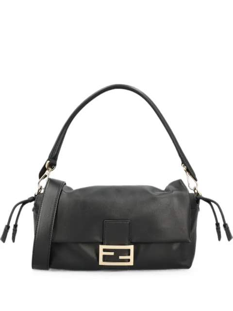 FENDI Baguette soft medium black Nappa-leather bag Black 8BR856B1ZK