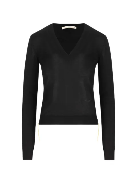 FENDI V-neck cashmere-blend sweater Black FZXF43B1QR