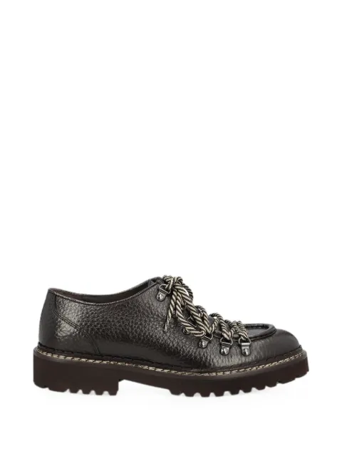 Doucal's grain-leather lace-up shoes Brown DU2736PHISUF241TM00