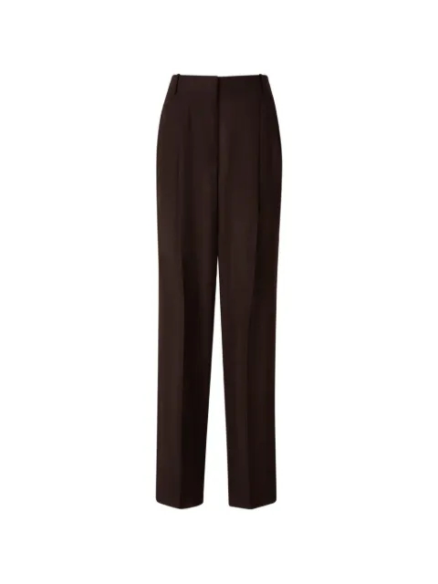 TOM FORD pleated straight-leg trousers Brown PAW691FAX1804