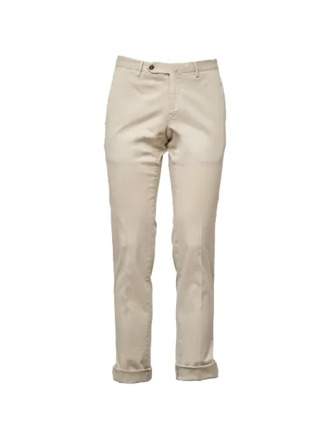 PT Torino slim-fit gabardine trousers Neutrals COVT01Z00CL1NK31