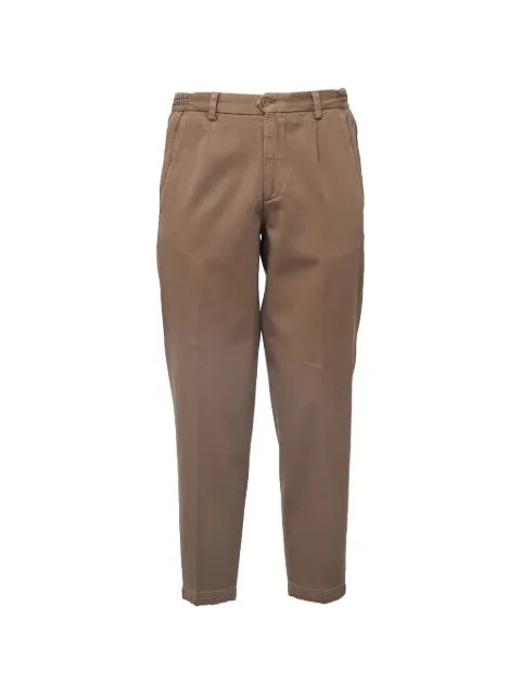 Briglia 1949 pleated elasticated-waist trousers Brown PORTOFINOD400121