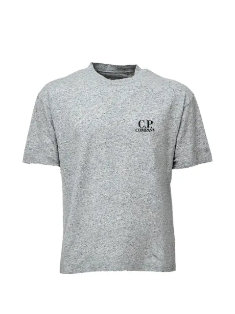 C.P. Company 30/1 short-sleeve logo-print cotton T-shirt Grey 21CMTS135A005100WM94