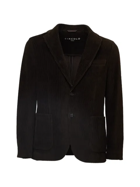 Circolo 1901 corduroy single-breasted blazer Brown CN5400