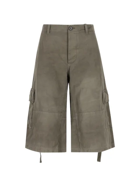 FENDI green cotton shorts Green FR6761AME5