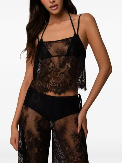 Kiki de Montparnasse Sabine camisole top Black S262CM026