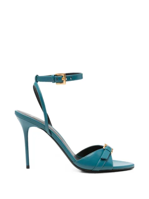 Balmain buckle-detail sandals Blue HN1UH272LVIT