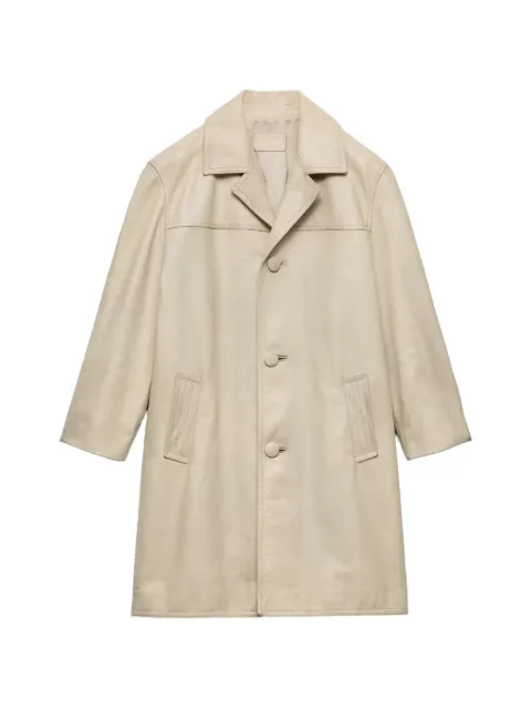 Prada leather coat Neutrals UPS713SOOO1967