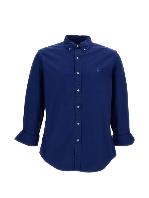 Polo Ralph Lauren logo-embroidered button-down shirt Blue 710804257507