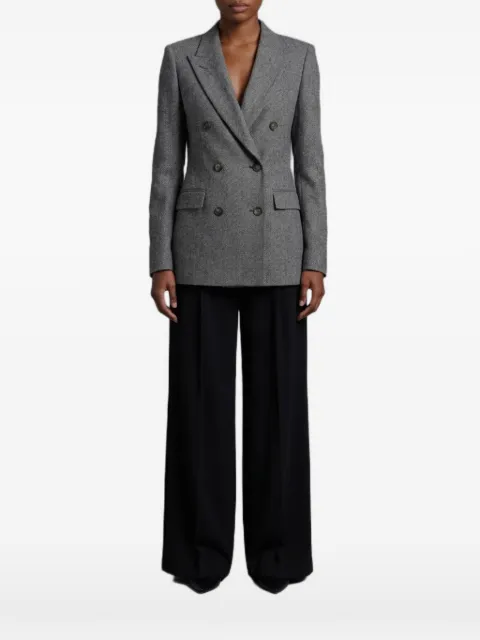 Tagliatore Paris herringbone-pattern double-breasted blazer Grey JPARIGI10B610017