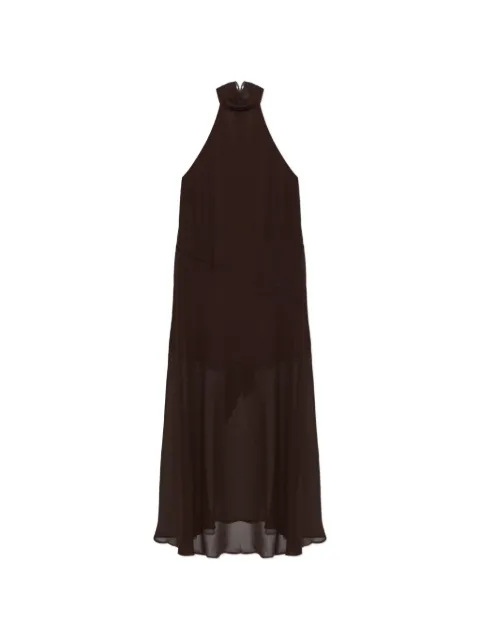 Gestuz Gzdorah halterneck maxi dress Brown 10911419