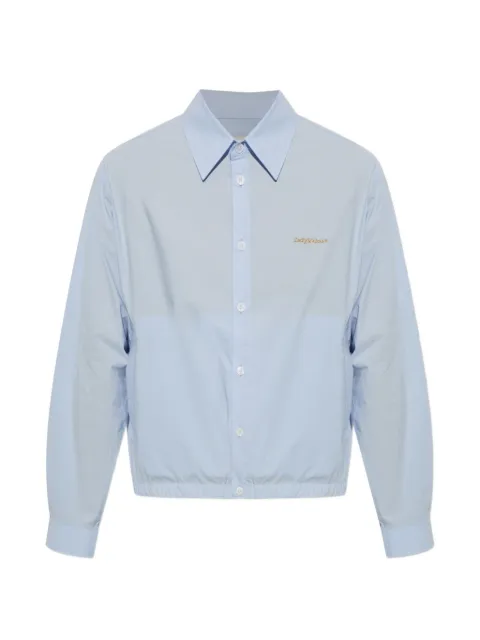 Zadig&Voltaire Toria elasticated-hem shirt Blue WWSH02339