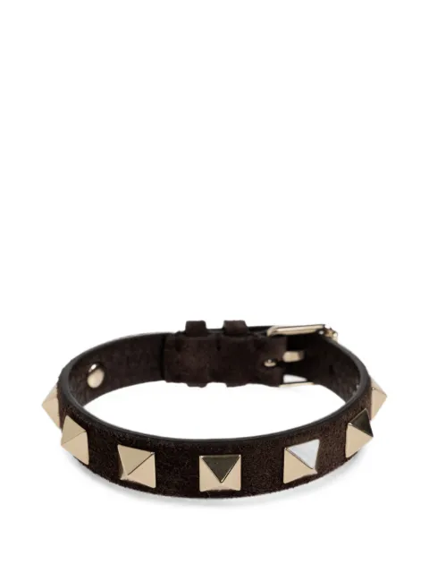 Valentino Garavani Rockstud-embellished bracelet Brown WJ0X53KQQ0