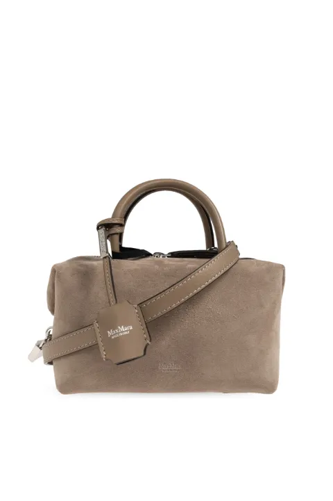 Max Mara suede tote bag Neutrals HOLDALLSSUEDE2624516111