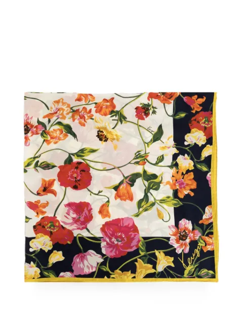 Kenzo floral-print silk scarf Neutrals FG62EW320PES