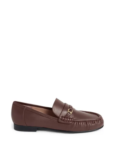 Coccinelle C-Easy logo-plaque leather loafers Brown E4V3E160101