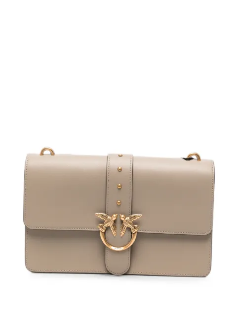 PINKO small Love One leather crossbody bag Neutrals 107621A0F1