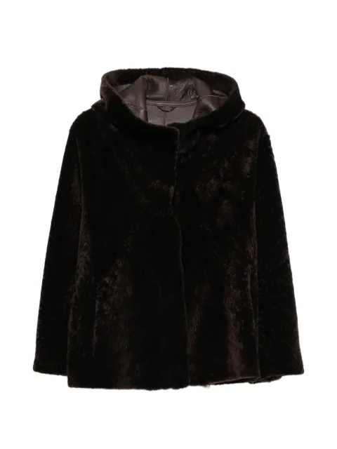 Manzoni 24 hooded jacket Brown 26M1750S23NCARRUBA