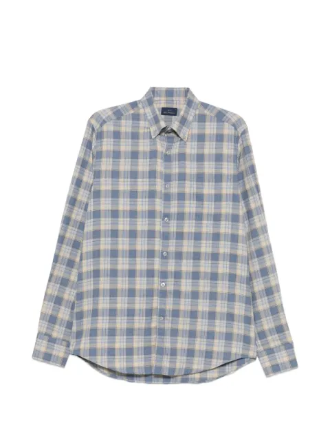 Paul & Shark check-pattern button-down shirt Blue 16313180002