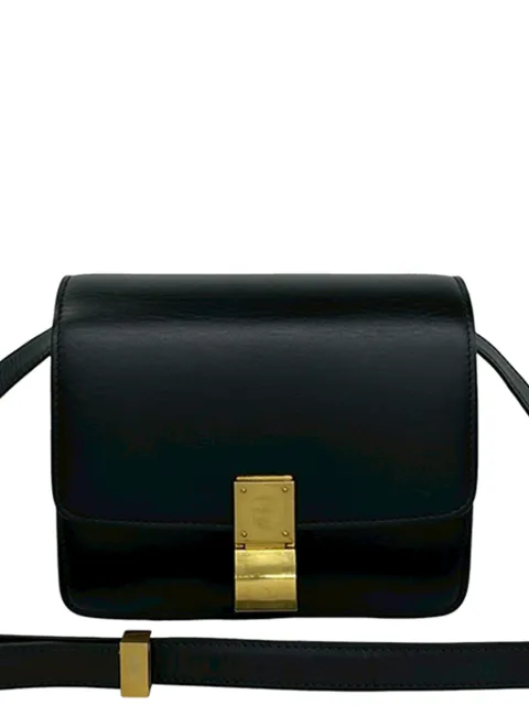 Celine Pre-Owned 2000-2026 Teen Calfskin Classic Box crossbody bag Black RHS3B1NOPHGBT3Y4