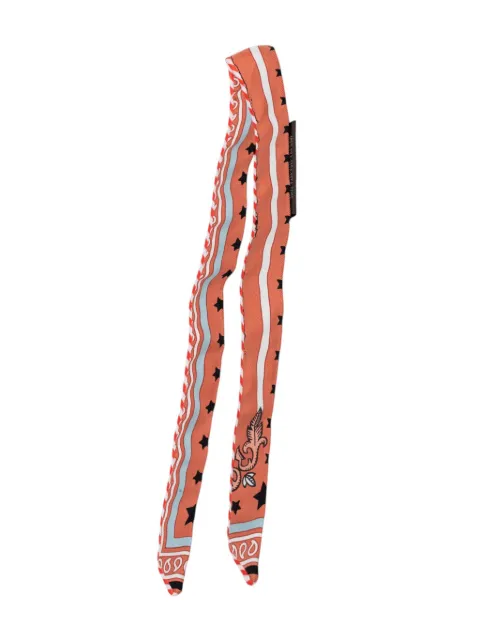 Hermès Pre-Owned 2022-2023 Candy Doll Silk Twilly Scarf scarves Orange BPIKMOBLDKBXZITZ