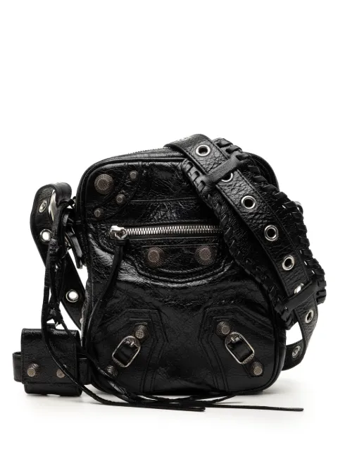 Balenciaga Pre-Owned 2010 Lambskin Motocross Le Cagole Messenger Bag crossbody bag Black 6DHNJQQN5NS9GYRN