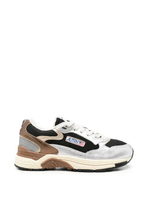 Autry Hyperway panelled leather sneakers Silver HYLWEM06