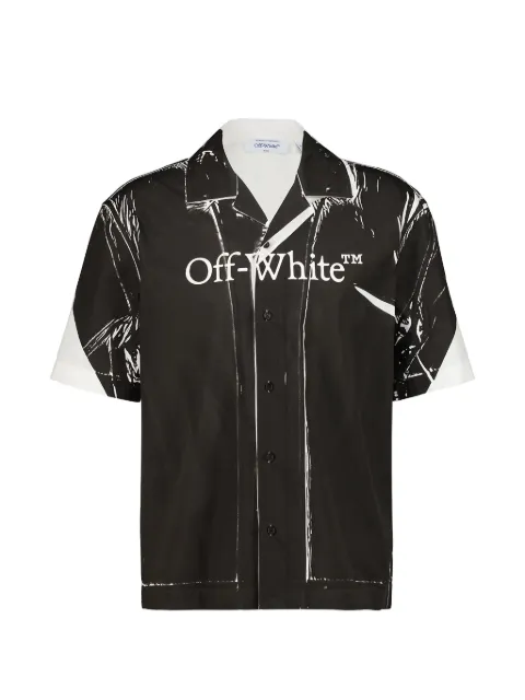 Off-White Bookish bowling shirt Black 44MGG01QF26F002100