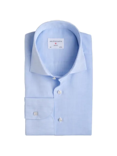 ARTIGIANO long-sleeve linen shirt Blue 29542445