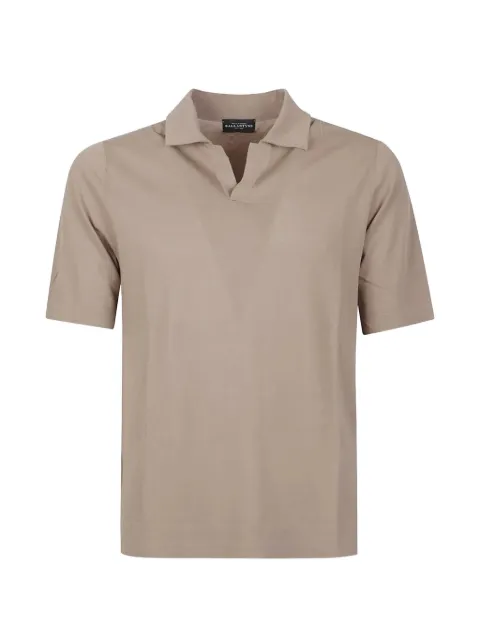 Ballantyne V-neck pointed-collar T-shirt Neutrals B2W24618C23