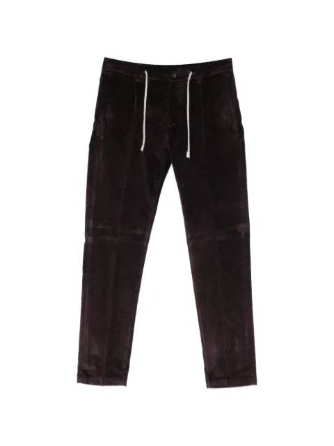 Eleventy corduroy drawstring trousers Purple N75PANB21TET0L003