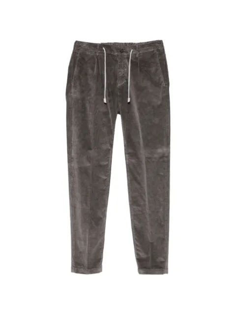 Eleventy corduroy drawstring trousers Grey N75PANB21TET0L003