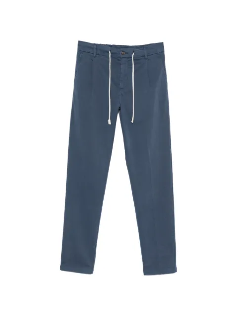 Eleventy drawstring-fastening straight-leg trousers Blue N75PANG03TET0J004