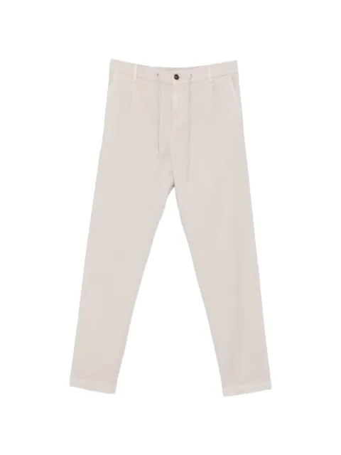 Eleventy drawstring-waistband tapered trousers Grey N75PANG03TET0N002