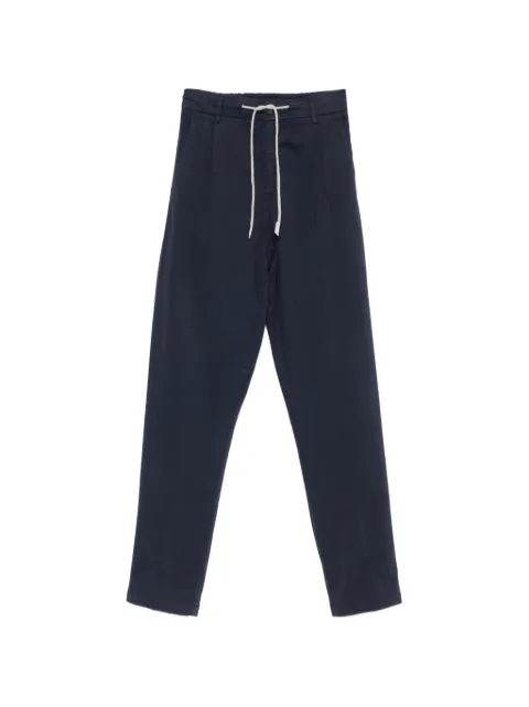 Eleventy drawstring straight-leg trousers Blue N75PANG03TET0J004