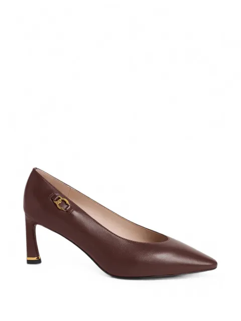 Coccinelle C-Look logo-plaque pointed-toe pumps Brown E4VTK130101