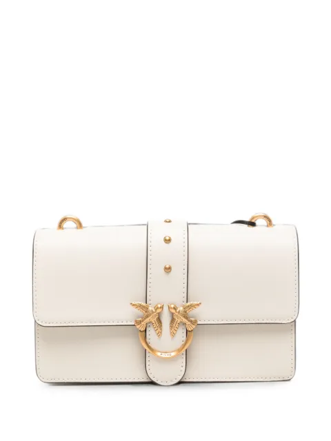 PINKO mini Love One leather crossbody bag Neutrals 107622A0F1