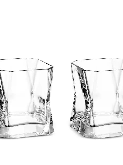 Arnolfo di Cambio 'Blade Runner' Cibi pinched tumbler glasses (set of two) White 30101