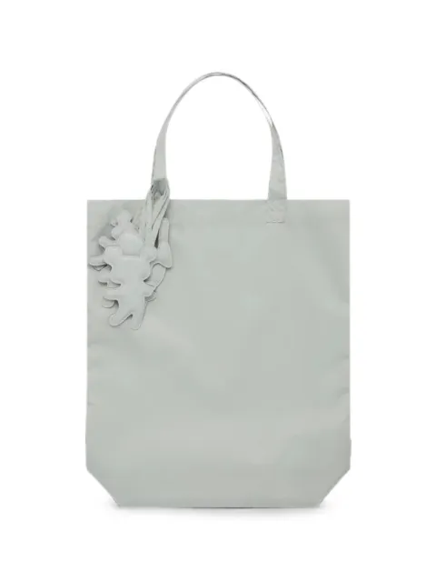 Comme Des Garçons Shirt bear-charm logo-tag tote bag Grey FQK201